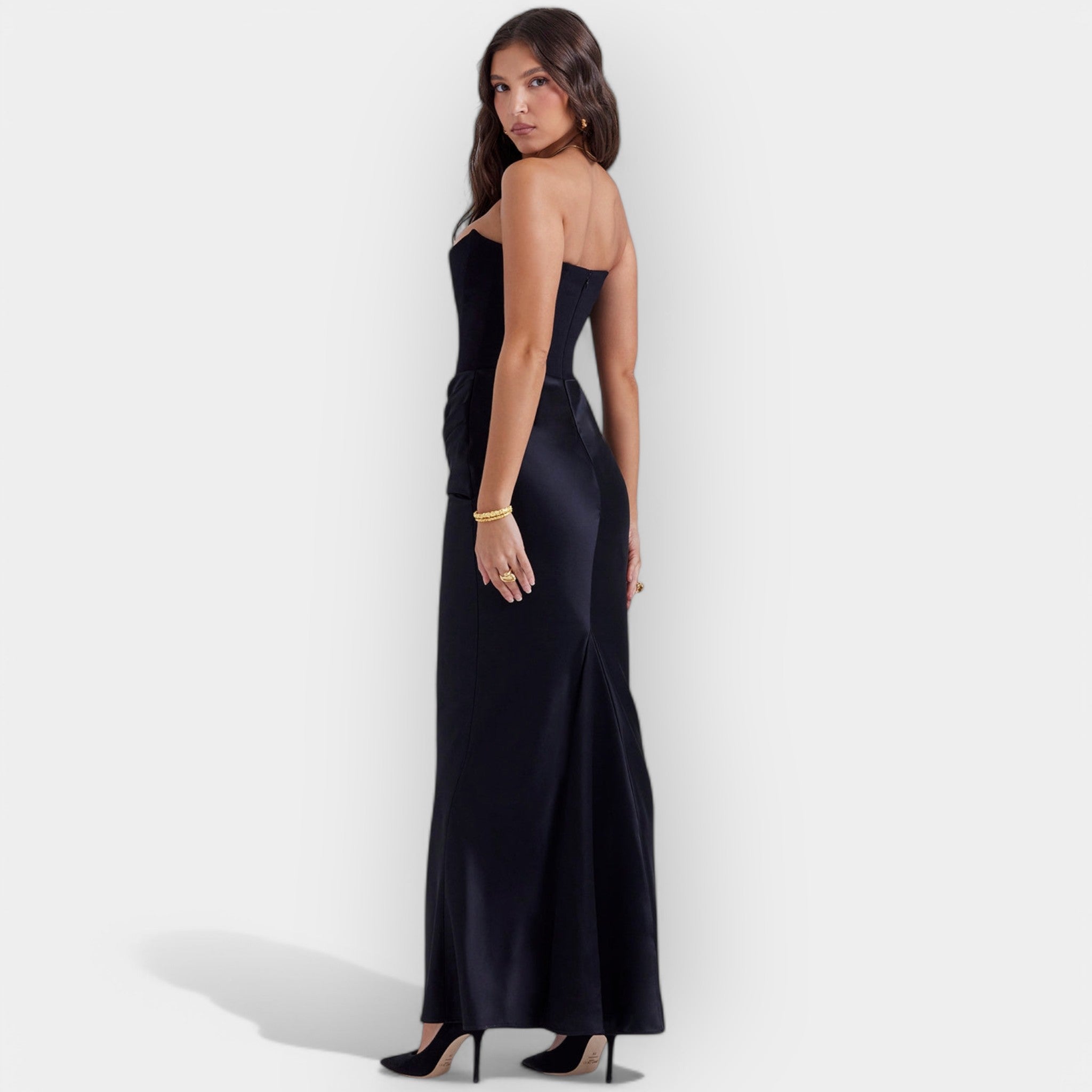 Clashy Maxi Dress with Elegant Style