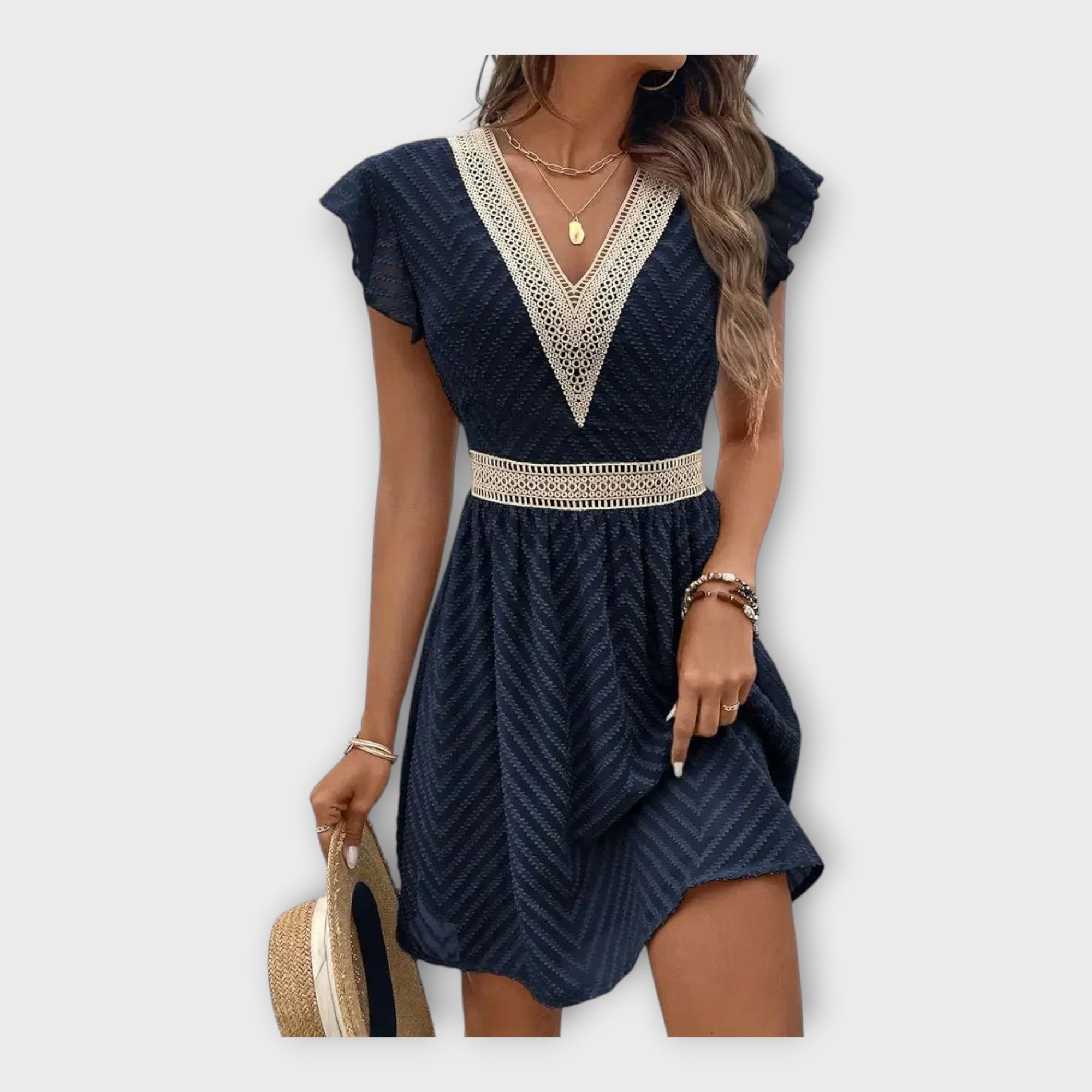 Elegant dress with refined aesthetics