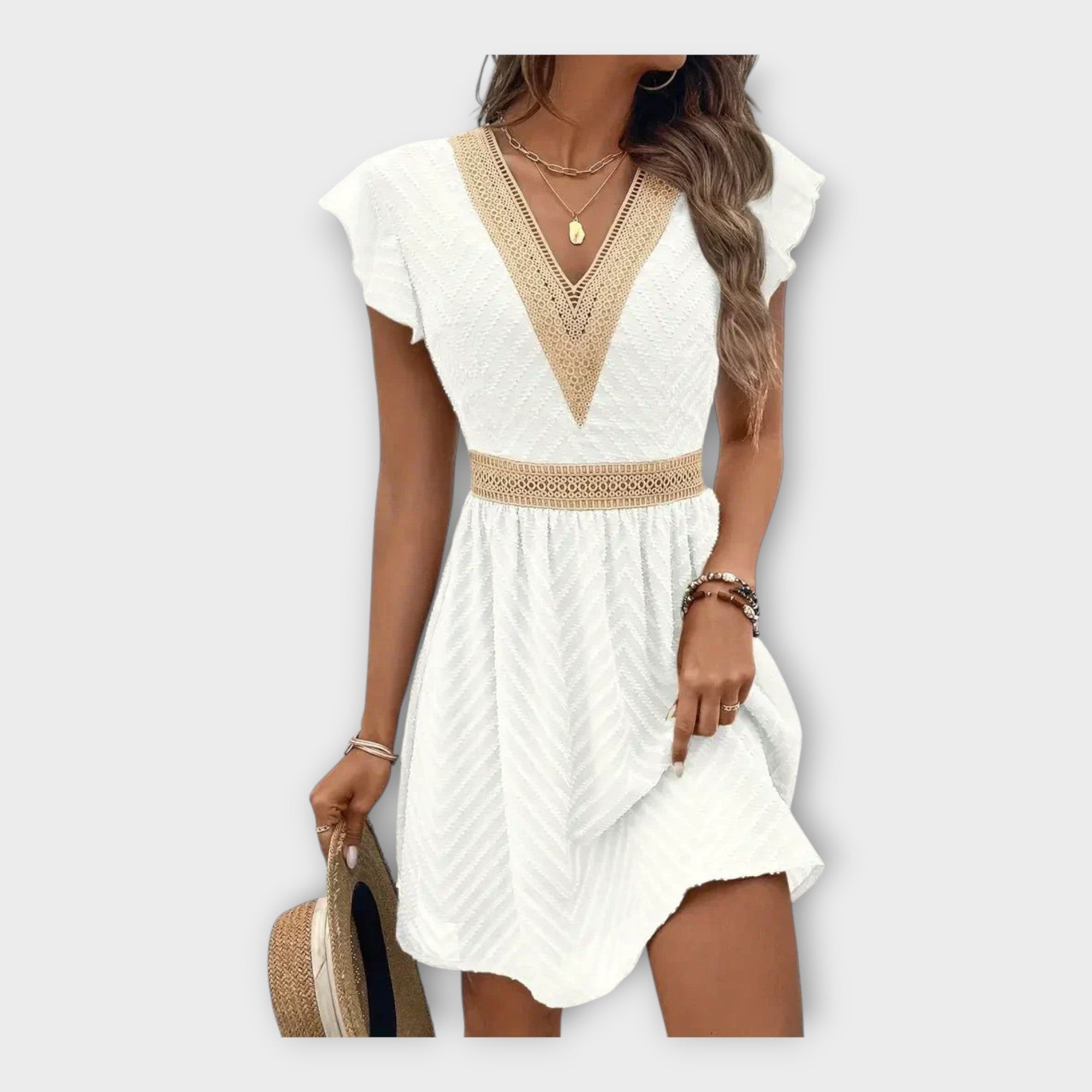 Elegant dress with refined aesthetics