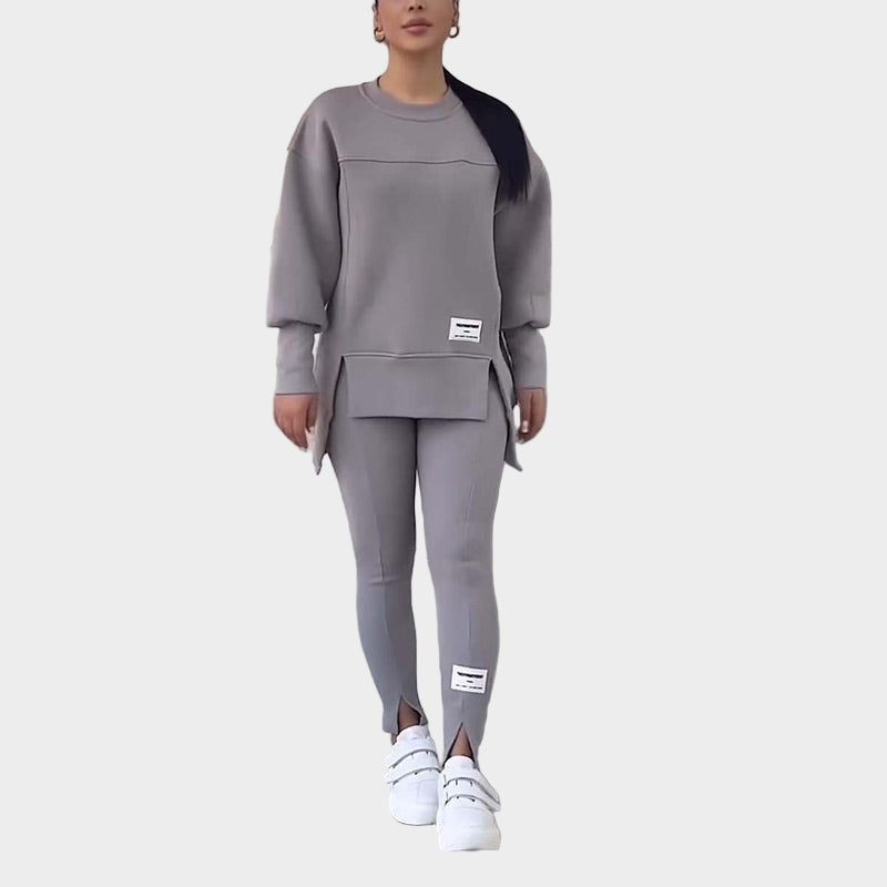 Women's Hoodie and Leggings Set with Modern Comfort
