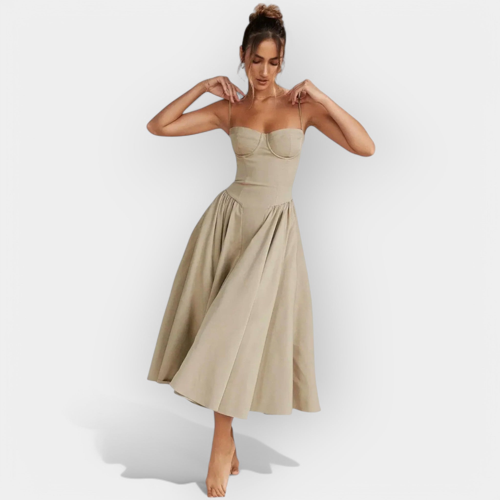 Refined Midi Dress for Summer